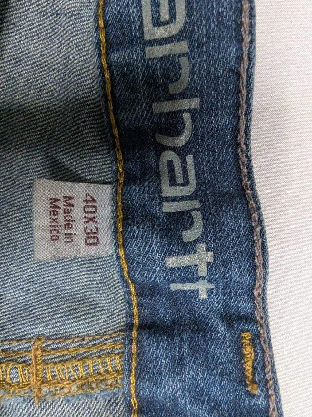 Carhartt Men's Relaxed Straight Rugged Flex Work Jeans 40x30 Blue